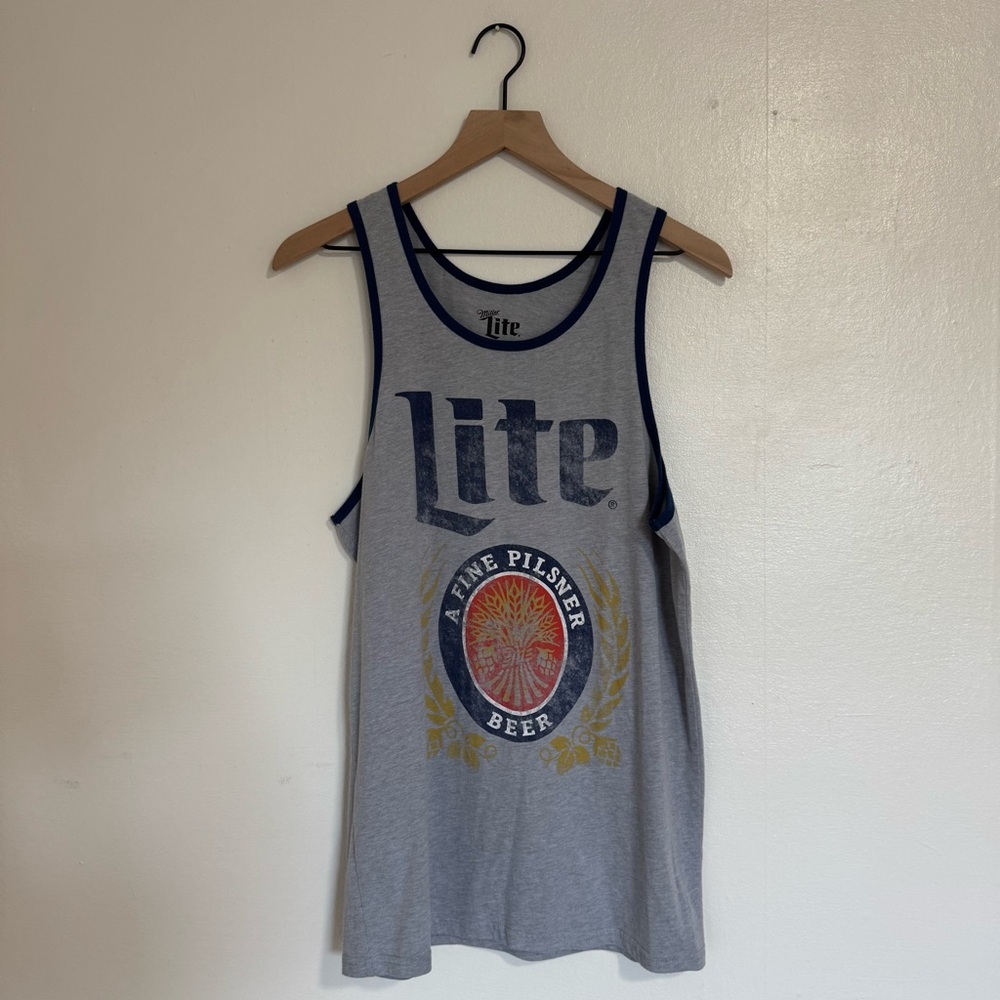Men’s Miller Lite Graphic Tank Top Size Small